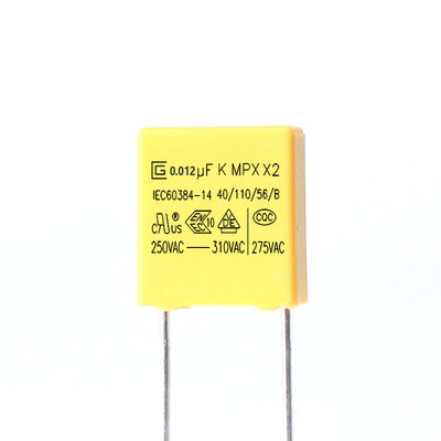 0.012UF MKP X2 सेफ्टी कैपेसिटर सेल्फ हीलिंग प्रॉपर्टी उच्च इन्सुलेशन प्रतिरोध