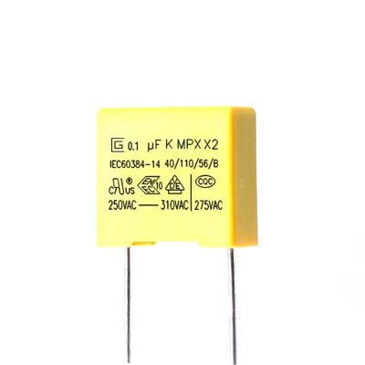 0.1 UF कैपेसिटर 300V एंटी इंटरफेरेंस कैपेसिटर सेल्फ हीलिंग प्रॉपर्टी के साथ