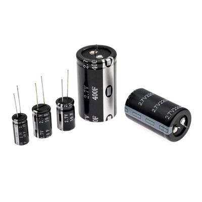 1F~400F 2.7V उच्च तापमान सुपरकैपेसिटर अल्ट्राकैपेसिटर बेलनाकार