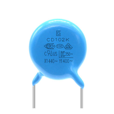 102M 400V P10MM Y5V रस्टप्रूफ सिरेमिक Y1 सेफ्टी कैपेसिटर फ्लेम रिटार्डेंट प्रैक्टिकल