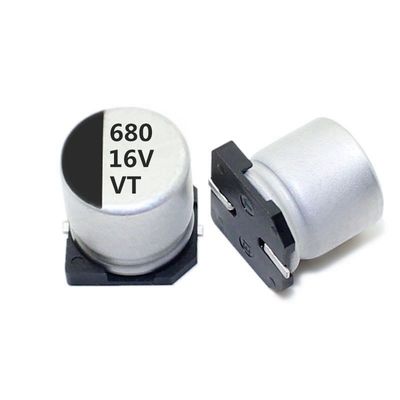 OEM एल्यूमिनियम इलेक्ट्रोलाइटिक कैपेसिटर 680uf 16v बड़ी स्टोरेज क्षमता