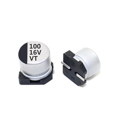 100uf 16v एल्यूमिनियम इलेक्ट्रोलाइटिक कैपेसिटर प्रति यूनिट वॉल्यूम बहुत बड़ी क्षमता