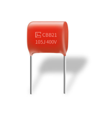 CBB21 105J 400V P15MM मेटालाइज़्ड पॉलीप्रोपाइलीन कैपेसिटर अच्छा नमी प्रतिरोध