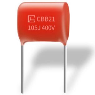 अच्छा नमी प्रतिरोध मेटालाइज़्ड पॉलीप्रोपाइलीन कैपेसिटर CBB21 105J 400V P15MM