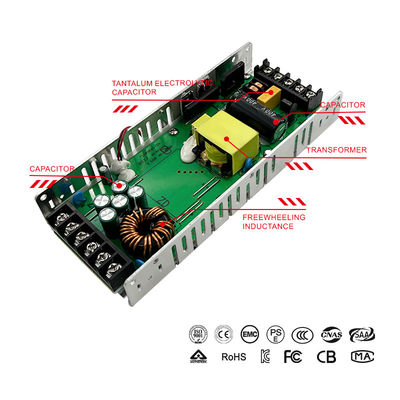 SMPS स्विचिंग एलईडी स्क्रीन पावर सप्लाई 12v 300w एलईडी लगातार वोल्टेज ड्राइवर अल्ट्रा पतला 5v