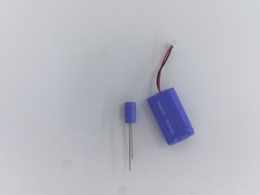 2.7V 1.0Fउच्च तापमान भार के लिए उच्च क्षमता संधारित्र 85C≤2.7V 1000h △C/C≤30% ESR≤4