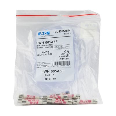 डीसी कॉमन बस FWH-005A 6*32mm आकार की सुरक्षा के लिए फेरुल फ्यूज लिंक