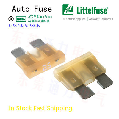 लिटिलफ्यूज 20A येलो ब्लेड कार फ्यूज 32V डीसी 0287030.PXCN