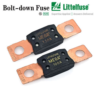 MEGA littelfuse 0298x125.ZXEH Electric Vehicle Fuses for Heavy Duty Applications Bolt-down Fuses – Rated 32V