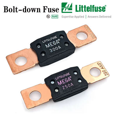 MEGA littelfuse 0298x125.ZXEH Electric Vehicle Fuses for Heavy Duty Applications Bolt-down Fuses – Rated 32V