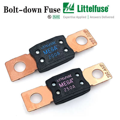 MEGA littelfuse 0298x125.ZXEH Electric Vehicle Fuses for Heavy Duty Applications Bolt-down Fuses – Rated 32V