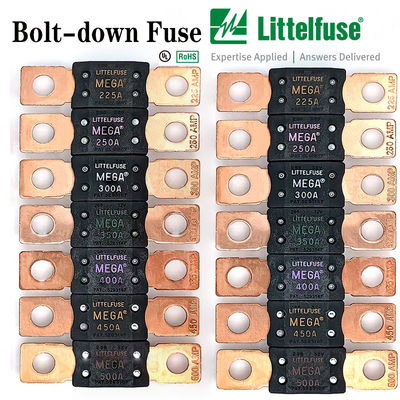 MEGA littelfuse 0298x125.ZXEH Electric Vehicle Fuses for Heavy Duty Applications Bolt-down Fuses – Rated 32V