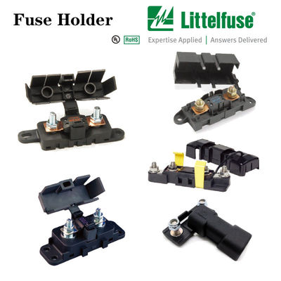 MEGA Fuse Holder Bolt-Down Series High- Current Fuse Holder High-Current Circuit Protection 02981036ZXT Bolt-Down, M6 Slots X 15MM Long