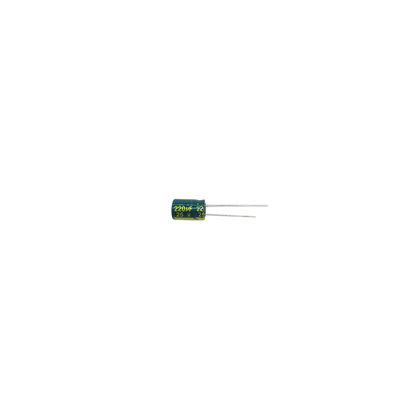 इलेक्ट्रॉनिक उपकरणों में बिजली आपूर्ति के लिए 220UF 25V इलेक्ट्रोलाइटिक एल्यूमीनियम कैपेसिटर
