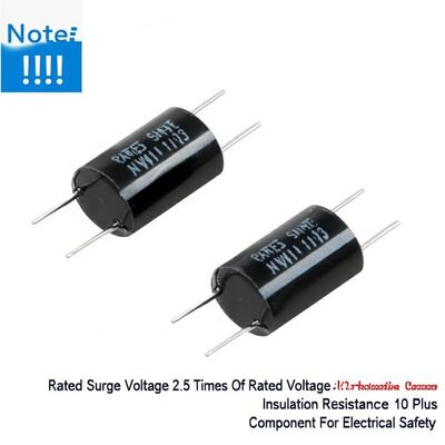 रेटेड सर्ज वोल्टेज 2.5 बार रेटेड वोल्टेज X2 सुरक्षात्मक संधारित्र इन्सुलेशन प्रतिरोध 10 प्लस घटक विद्युत सुरक्षा के लिए